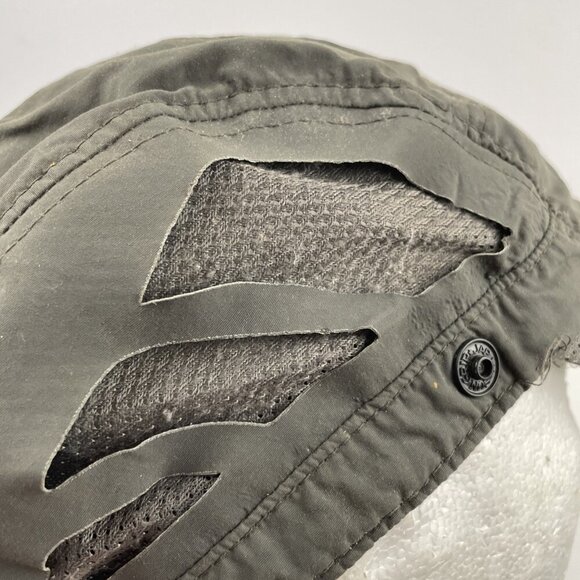 Dorfman Pacific 5 Panel Hat Packable Neck Flap Gray XL Drawstring Fish Hike - Picture 5 of 11